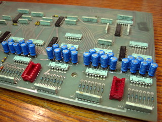 New Capacitors Upper Voice Board